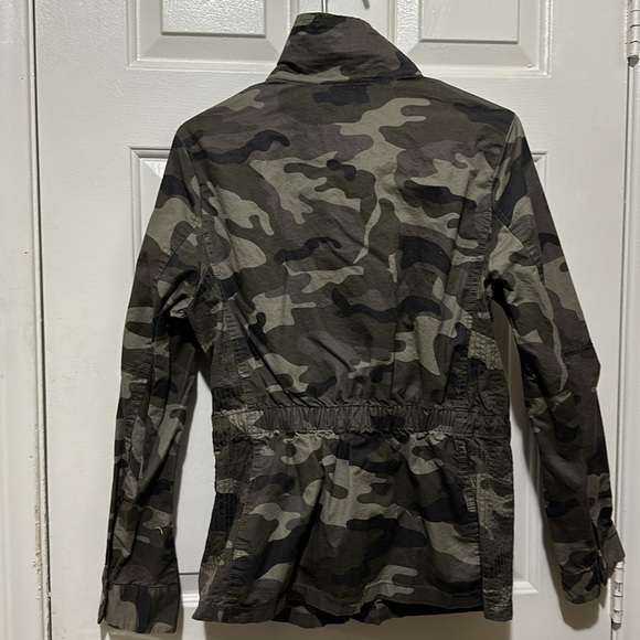 Dark green camouflage cinch-waist jacket, size L - Picture 8 of 9